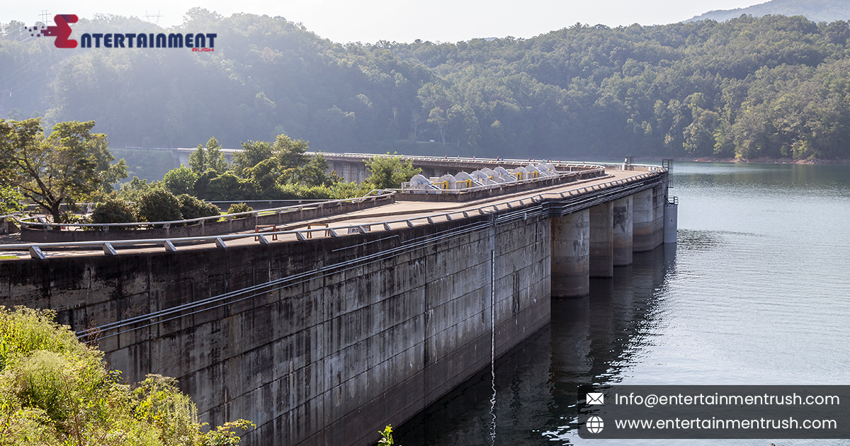 Fontana Dam in the USA, North America